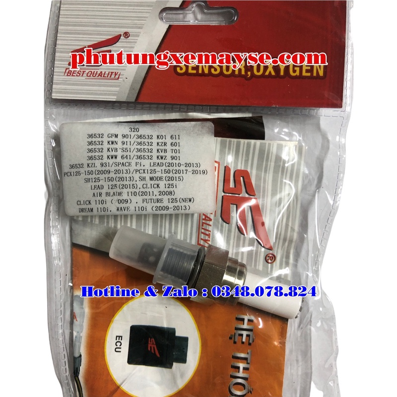 Cảm biến Oxy xe PCX , SH , SH MODE , LEAD , CLICK, AIR BLADE, FUTURE, DREAM, WAVE