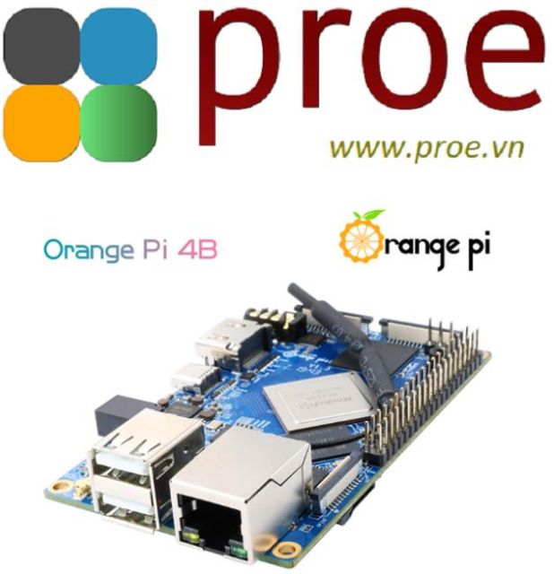Máy tính nhúng Orange Pi 4B RK3399 4GB DDR4 16GB EMMC NPU phiên bản mới nhất, mạnh nhất | BigBuy360 - bigbuy360.vn