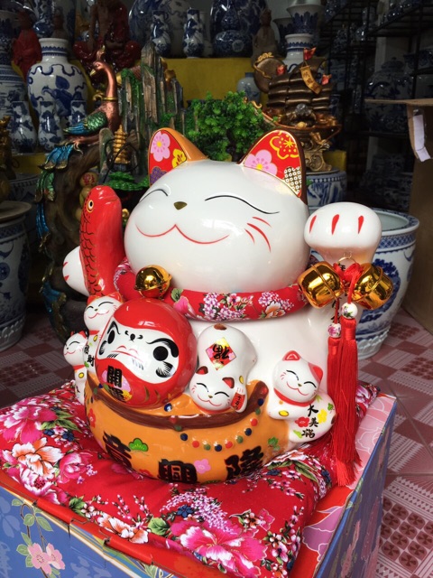 Mèo thần tài may mắn Maneki neko 33cm-15inch
