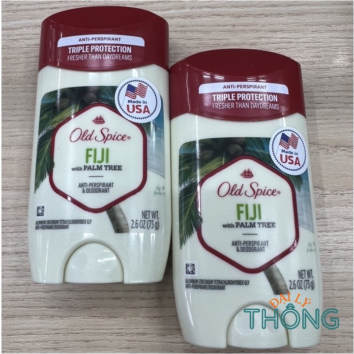 Sáp khử mùi Old Spice Pure Sport 68g/85g - Lăn nách nam Old Spice Fiji/Bearglove/Wolfthorn/Timber 73g