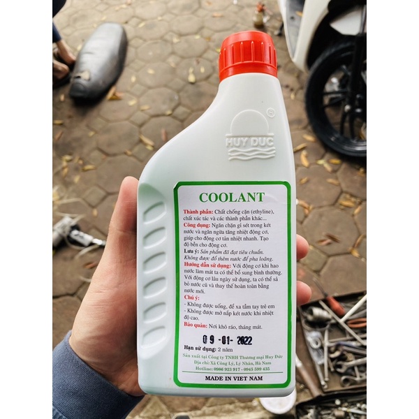 Nước làm mát động cơ xe máy Huy Đức