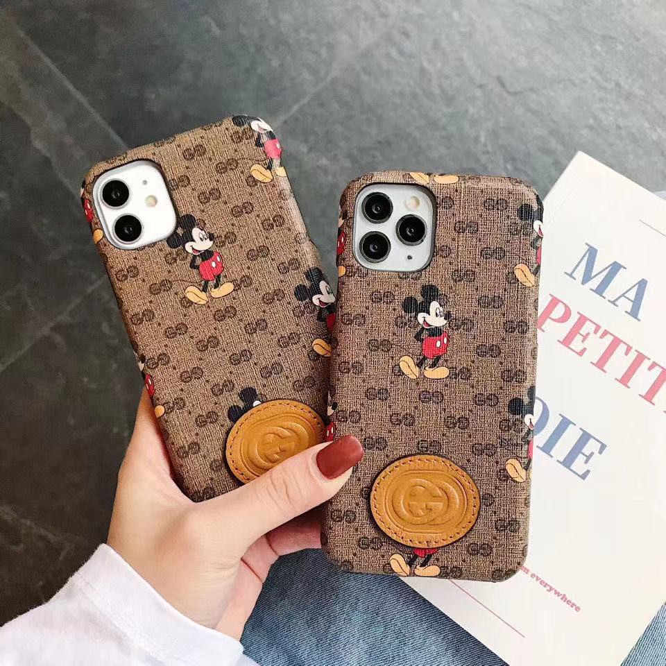 DISNEY Ốp Điện Thoại In Logo Gucci Mickey Sang Trọng Cho iphone 13 Pro Max 13Pro 13mini 11 Pro 7 plus 8 8plus X XS XR Max SE 12 12Pro 12 Pro Max 12