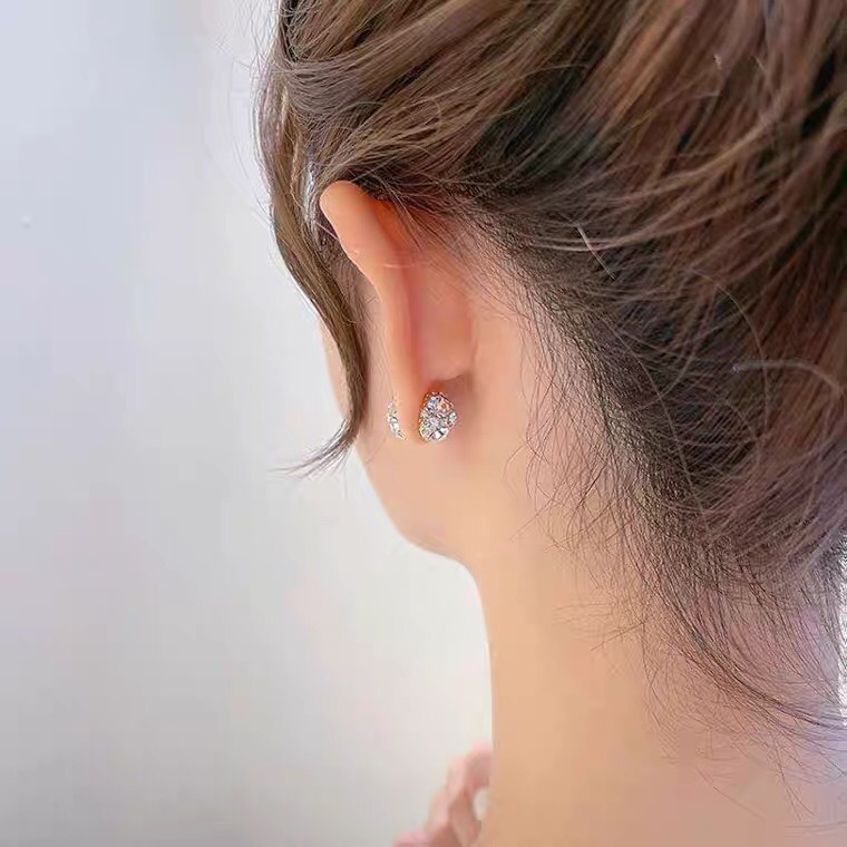 Khuyên tai tròn phong cách retro cổ điển xinh xinh phong cách Hàn quốc trang sức Bemery