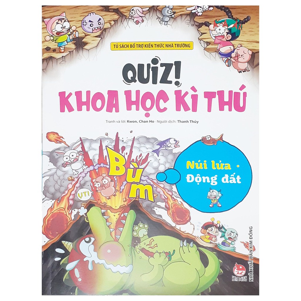 Sách - Quiz! Khoa học kì thú: Núi lửa, động đất ( tái bản 2020)