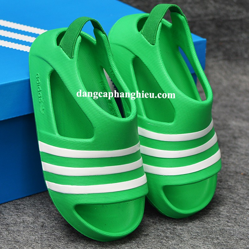 Sandal Adidas Adilette Play Infant Bight chính hãng xanh lá trắng