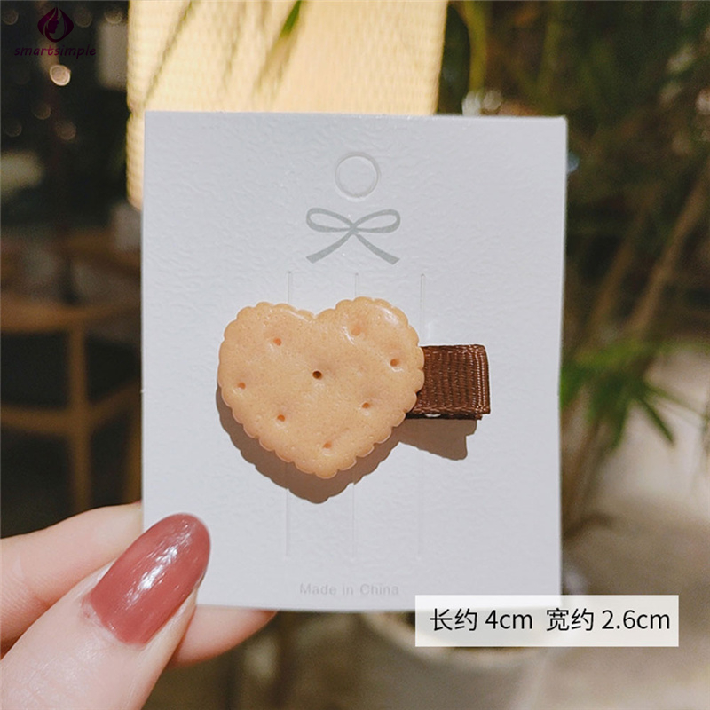 Kẹp Tóc Hình Bánh Quy Dễ Thương Cho Nữ