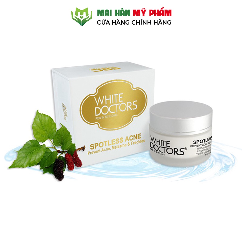 Kem ngừa thâm mụn làm trắng da White Doctors Spotless Acne 25g - Mỹ Phẩm Mai Hân