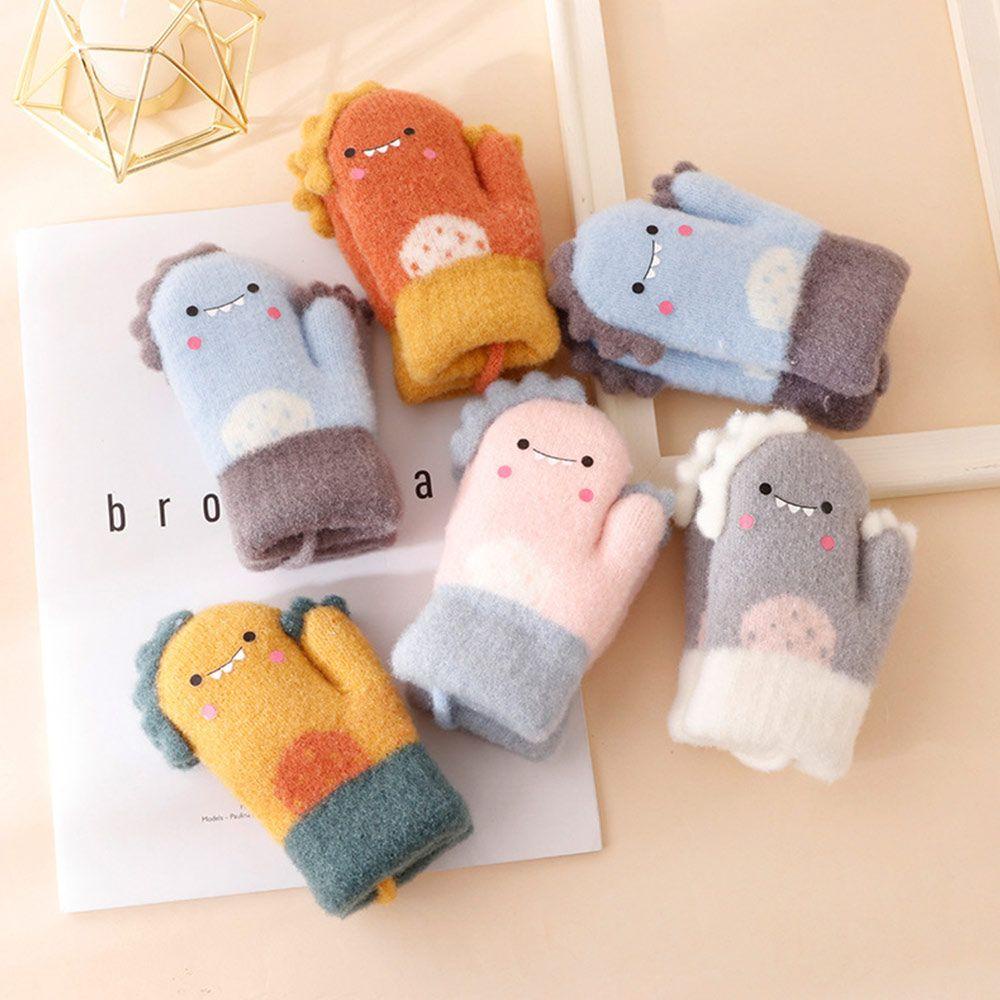 BSUNS Găng Tay Vải Lông Dày Ấm Áp Cho Bé 3-6 Tuổi