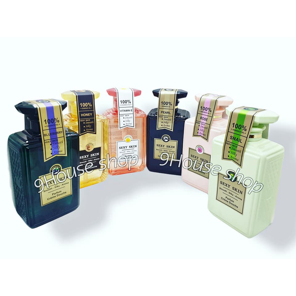 01 Chai Sữa Tắm Hương Nước hoa Sexy Skin 100% Essence Oil 600ml