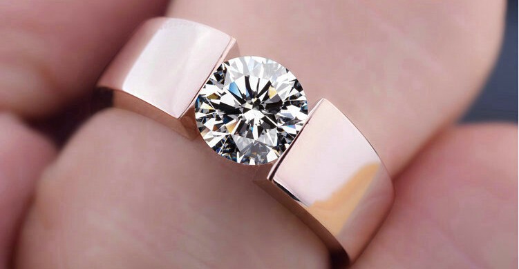 Nhẫn Mạ Vàng Hồng Phong Cách Âu Mỹ
