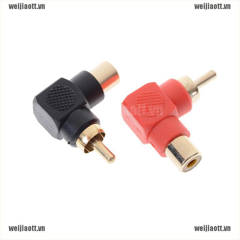 Set 2 đầu chuyển đổi RCA 90 độ tiện lợi