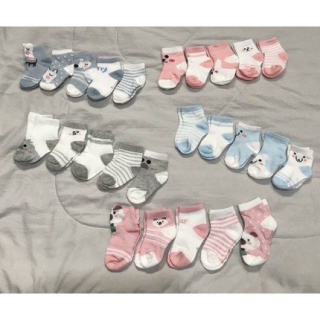Set tất ⛄ Set vớ 5 đôi tất lưới xinh xắn cho bé từ sơ sinh dùng quanh năm