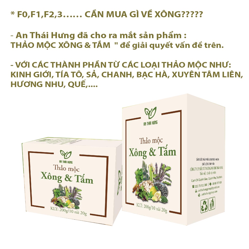 Thảo Mộc Xông &amp; Tắm - Ngăn Ngừa Cảm Cúm, Nhức Đầu, Sổ Mũi, Đau Họng