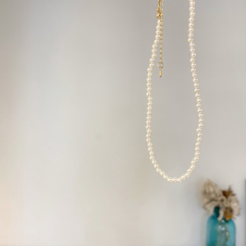 Vòng cổ Đính Ngọc Trai Phong Cách Vintage / Dây Chuyền