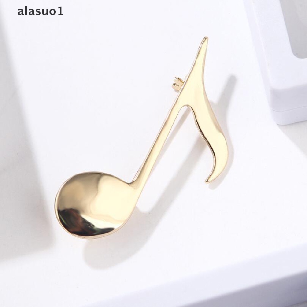 Ghim Cài Áo Hình Nốt Nhạc Màu Vàng Thời Trang Unisex alasuo1