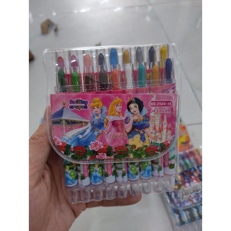 Sáp vặn 18 mầu ngắn