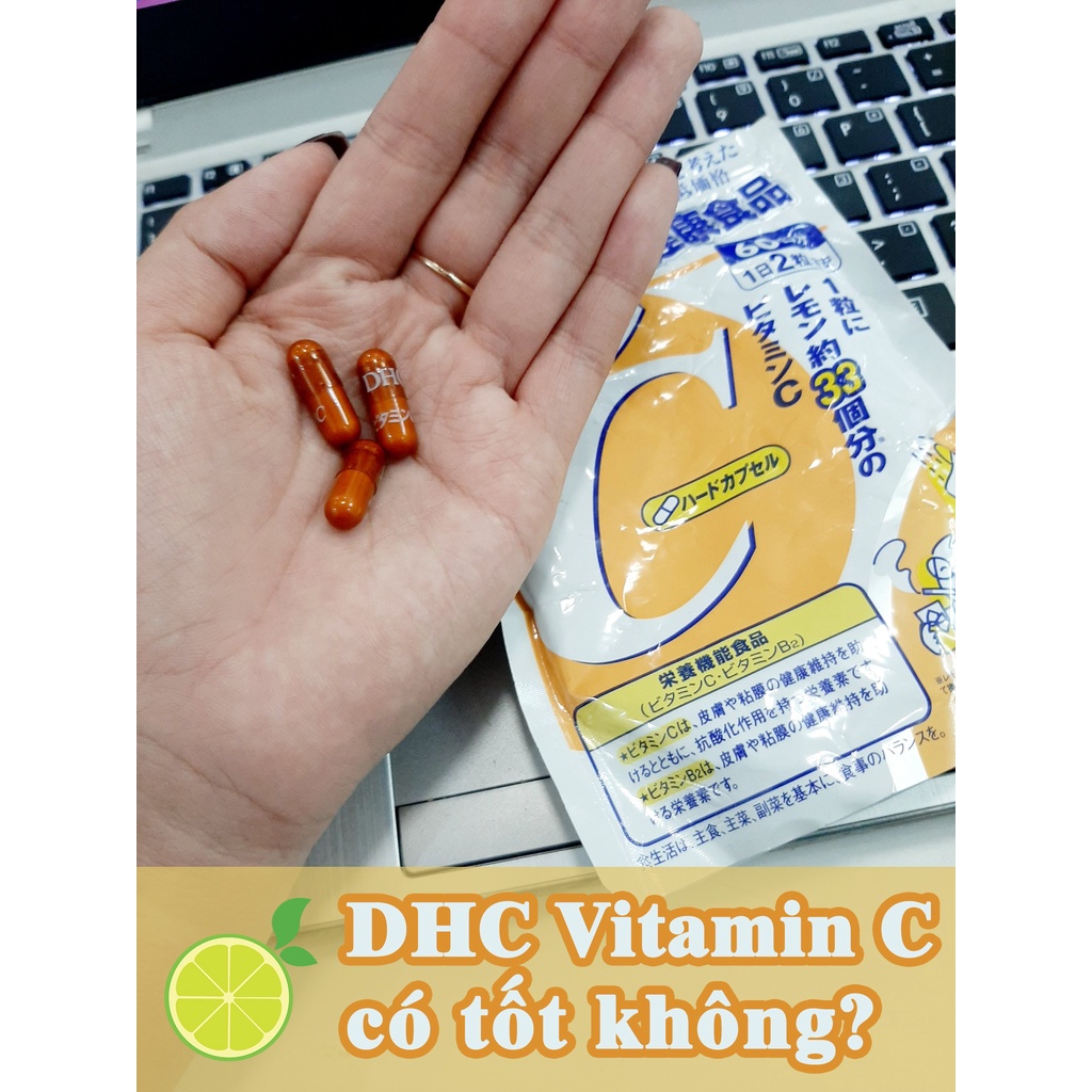 [Mã BMLT35 giảm đến 35K đơn 99K] Viên Uống Bổ Sung Vitamin C DHC Hard Capsule Nhật Bản (Gói 60 viên -120 viên -180 viên)
