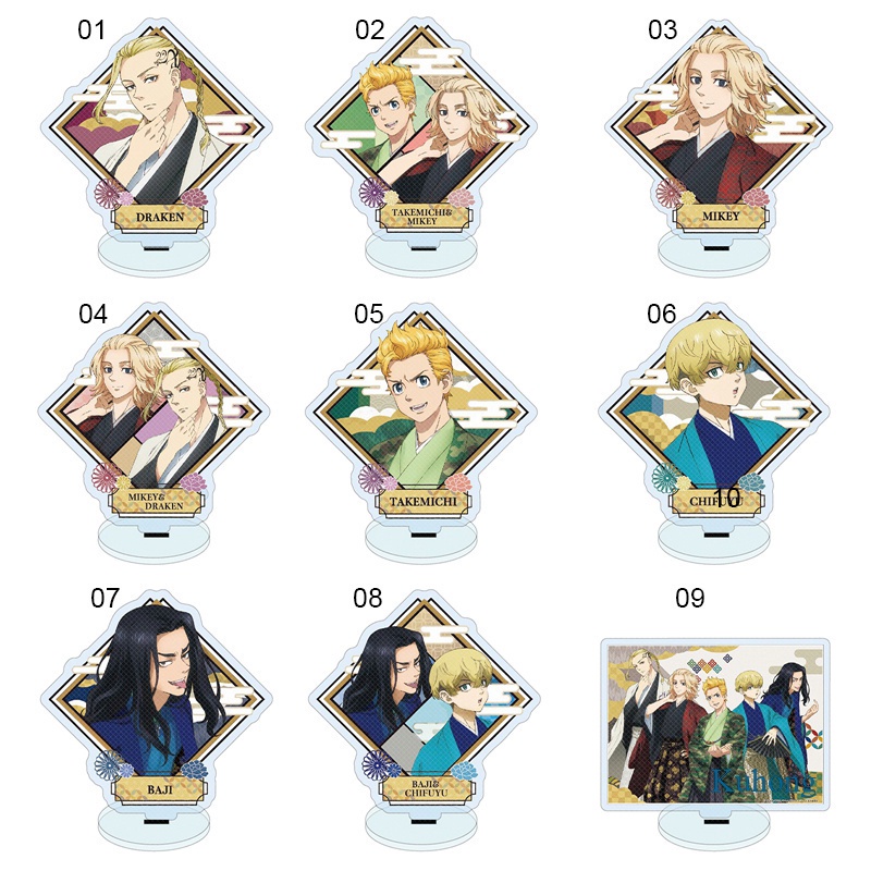Mô hình nhân vật anime Tokyo Revengers bằng acrylic có giá đỡ để bàn trang trí