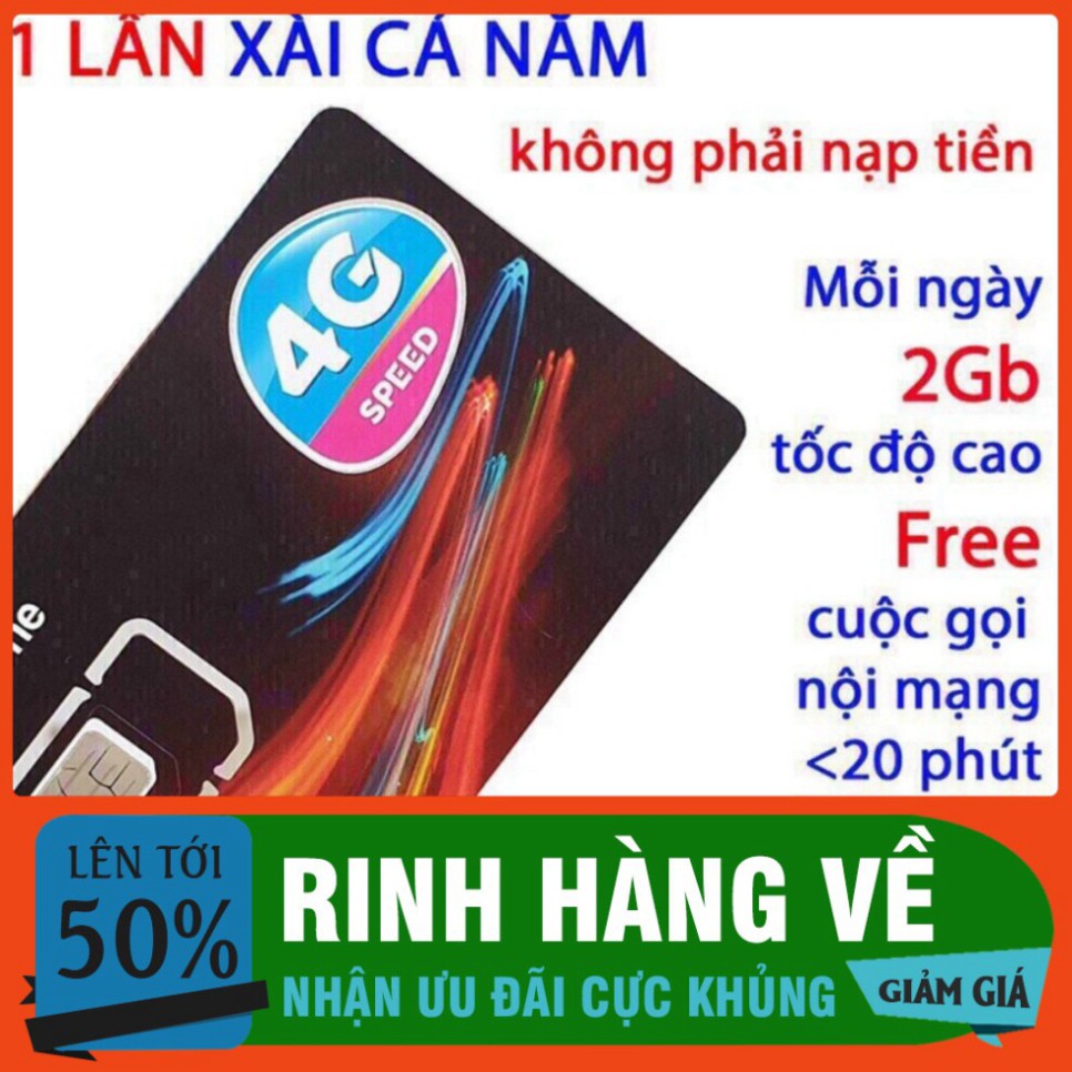 HẾT CỠ GIÁ MIỄN PHÍ 1 NĂM – Sim 4g vinaphone gói cước Đỉnh 60 (60gb/tháng nghe gọi miễn phí) Có Video kèm test tốc độ ??