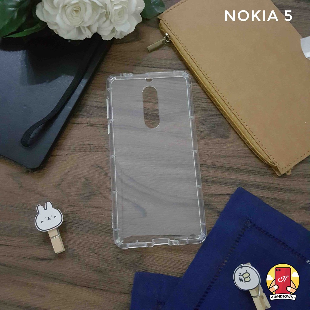 NOKIA 3 / 5 / 6 ỐP SILICON TRONG SUỐT VIỀN TRONG CAO CẤP