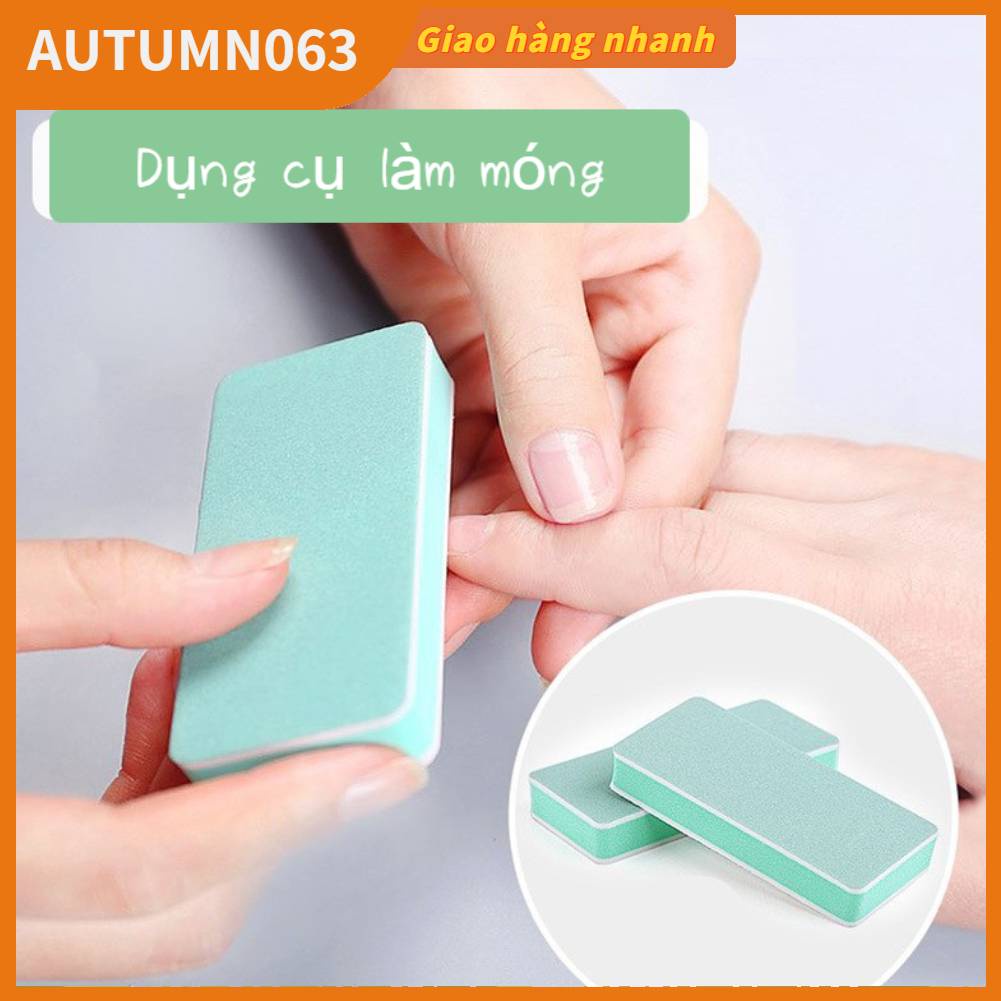 🌹Hàng giao ngay🌹 Dụng Cụ Mài Giũa Móng Hai Mặt Bằng Bọt Biển Mùa Tiện Dụng