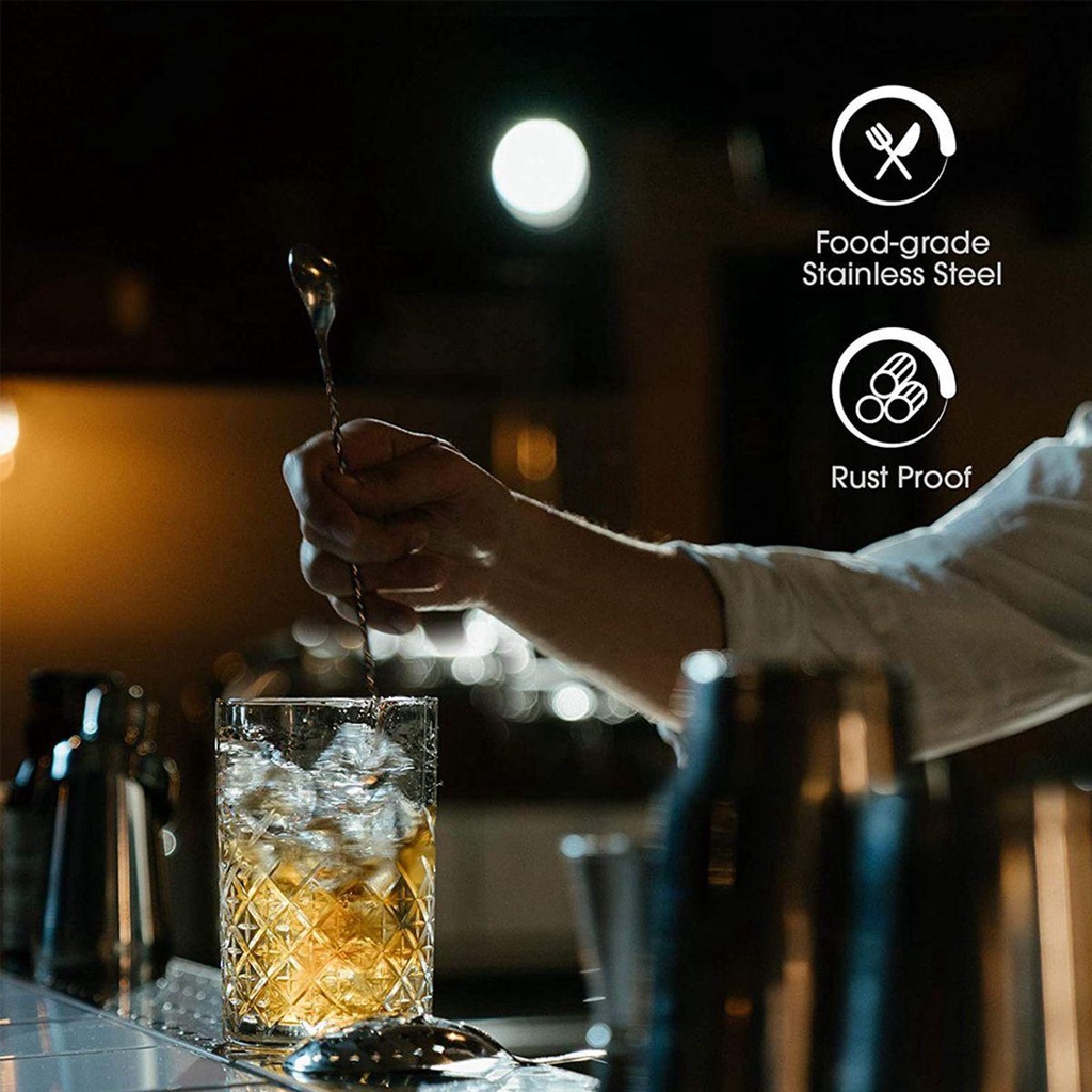 YIYU Muỗng Uống Trà Và Cà Phê Thiết Kế Hai Đầu Tiện Dụng