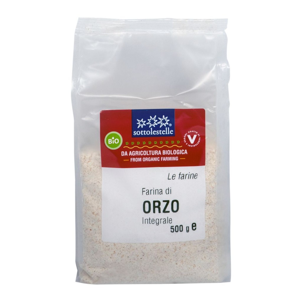 Bột ý dĩ (bobo) nguyên cám hữu cơ 500g Sotto Organic Whole Barley Flour