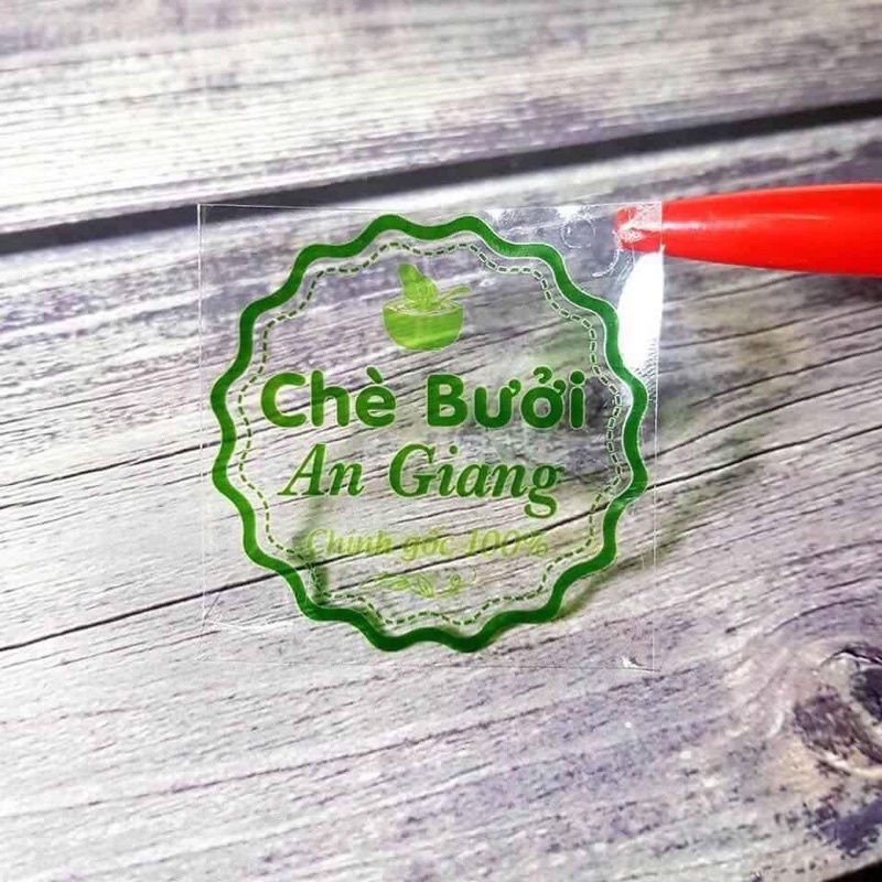 In Decal nhựa trong theo yêu cầu Có hàng luôn trong ngày