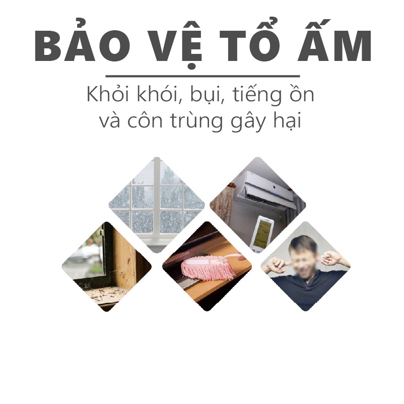 Thanh pvc gia cường chặn khe cửa ⭐ Nẹp cao su dán cửa KINGRON dài 1 mét, chặn khe hở, chống bụi, chống côn trùng RPVC