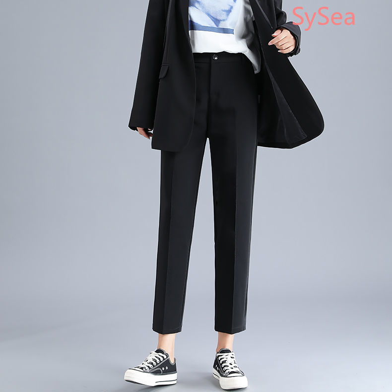 Quần Dài Màu Đen Phong Cách Hàn Quốc Thanh Lịch Cho Nữ