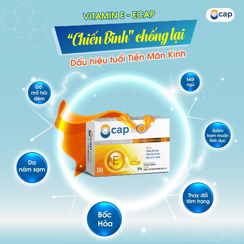 ECAP - Vitamin E cao cấp [Chính Hãng] | Thế Giới Skin Care