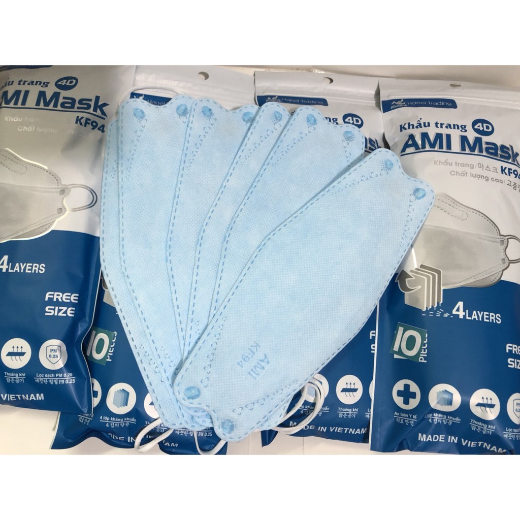 Combo 30chiếc Khẩu Trang 4D Mask Ami [ Chính Hãng ]