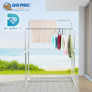 Sào Phơi Quần Áo, Sào Phơi Đồ Đôi Inox Chắc Chắn, Giàn Phơi Thông Minh Diễm Phúc, Giá Phơi Đồ Di Động – Bảo Hành Chính H