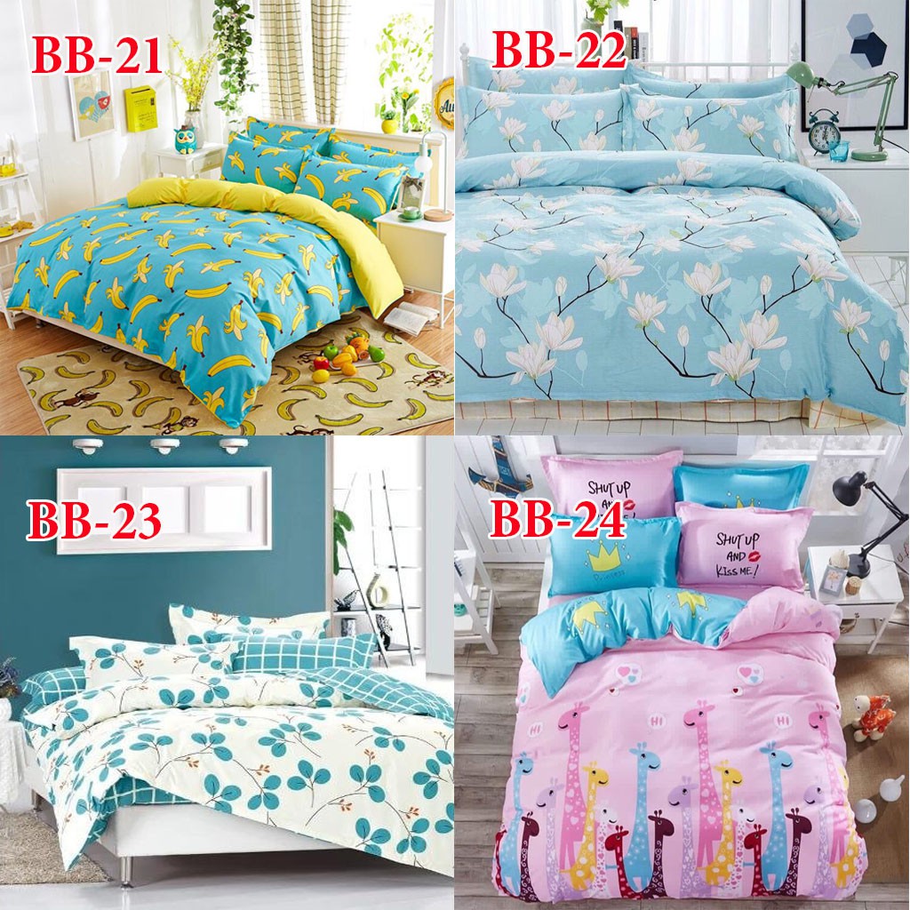 Combo set 5 món chăn ga gối cao cấp hình doremon tem thư m6