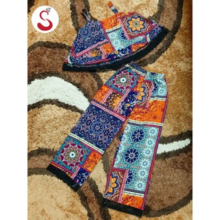 Set thổ cẩm, da beo