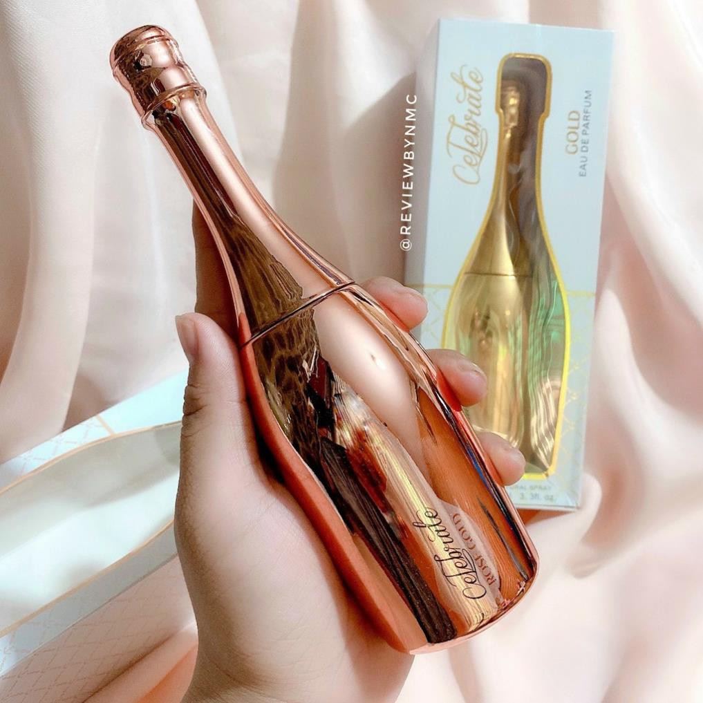 Nước hoa nữ Celebrate 100ml Chai Rượu Mẫu mã độc lạ siêu sang 2 màu GOLD và ROSE GOLD giá sỉ lẻ
