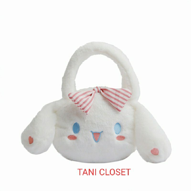 Túi đeo chéo/ Túi xách Cinnamoroll Đính Nơ Sọc