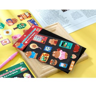 HÌNH DÁN STICKER RAINBOW BEAR