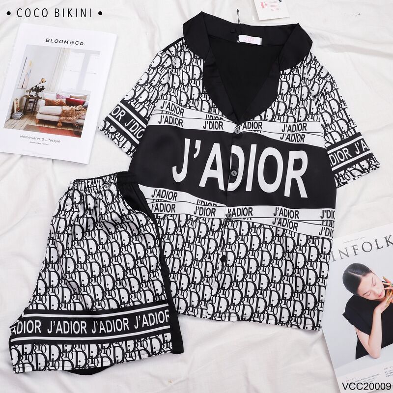 𝑪𝑶𝑪𝑶 𝑩𝑰𝑲𝑰𝑵𝑰 Bộ Đồ Ngủ - Đồ Mặc Nhà Lụa Satin ( VCC20009 ) | BigBuy360 - bigbuy360.vn