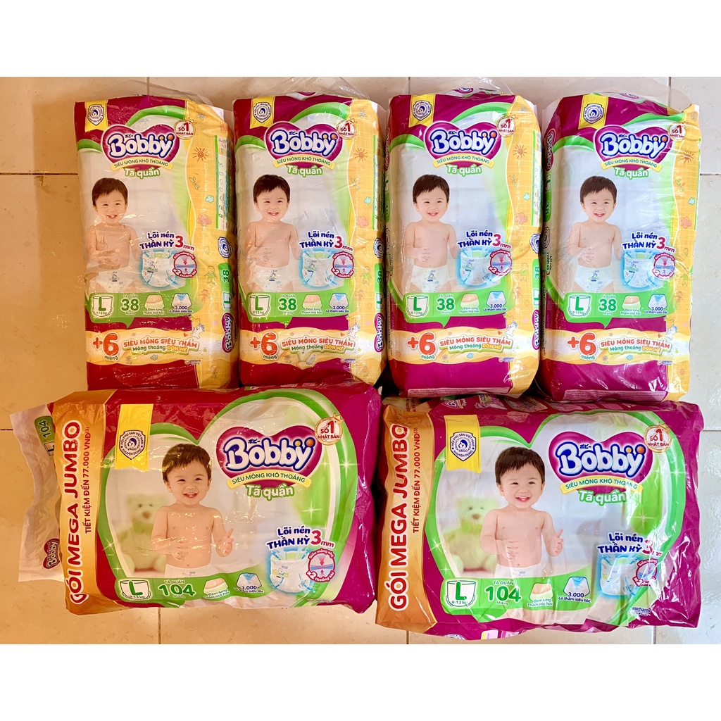 Bỉm Bobby Jumbo siêu miếng 3mm