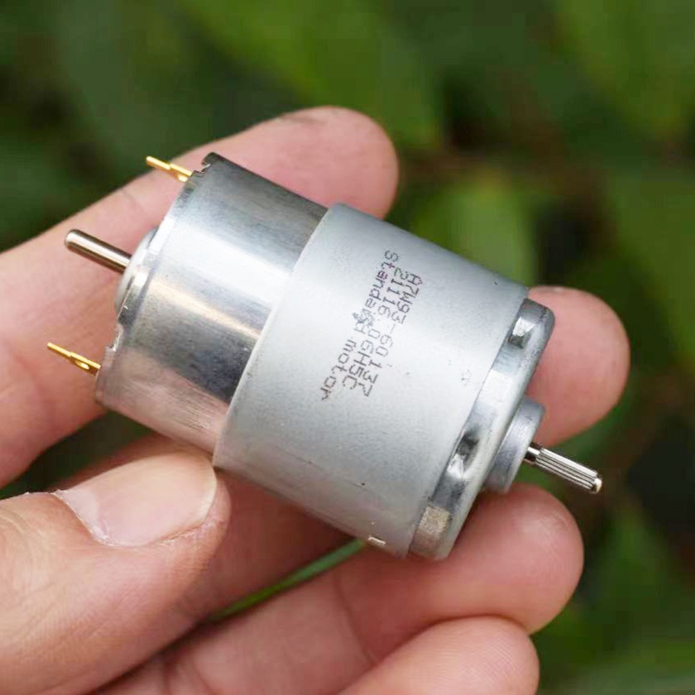 Động Cơ Chổi Than 385 Trục Kép DC 12V 18V 24V 10500RPM 2.3mm