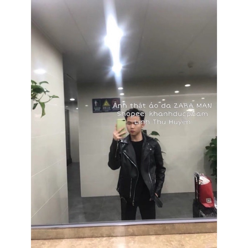 [ CÓ SẴN ] Áo khoác da nam ZARA MAN, áo LEATHER JACKET Nam ( Ảnh thật +video)