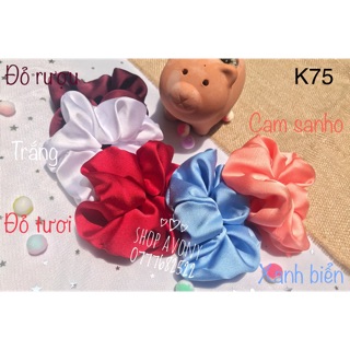 Cột tóc vải lụa scrunchie