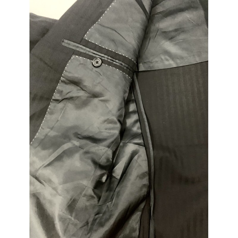 Áo vest / blazer Nam kẻ đen hàng đẹp Nhật Bản