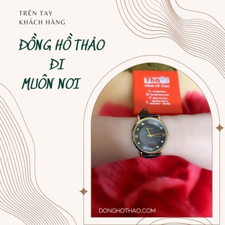 Đồng Hồ Cặp Đôi Halei 545 Dây Da Đen Mặt Đen