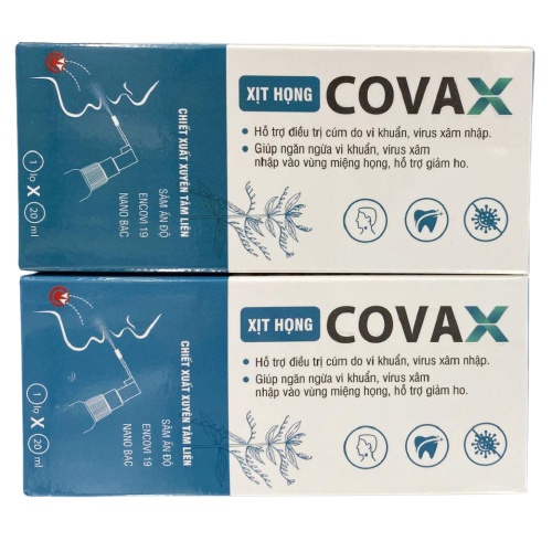 Xịt Họng COVAX – Làm Sạch Khoang Miệng, Làm Dịu Cổ Họng – 1 Lọ 20ml