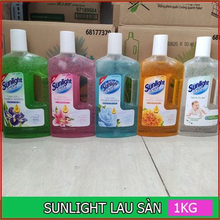 Sunlight lau sàn Tinh Dầu Thiên Nhiên Hoa Hồng Xanh, chai 1kg