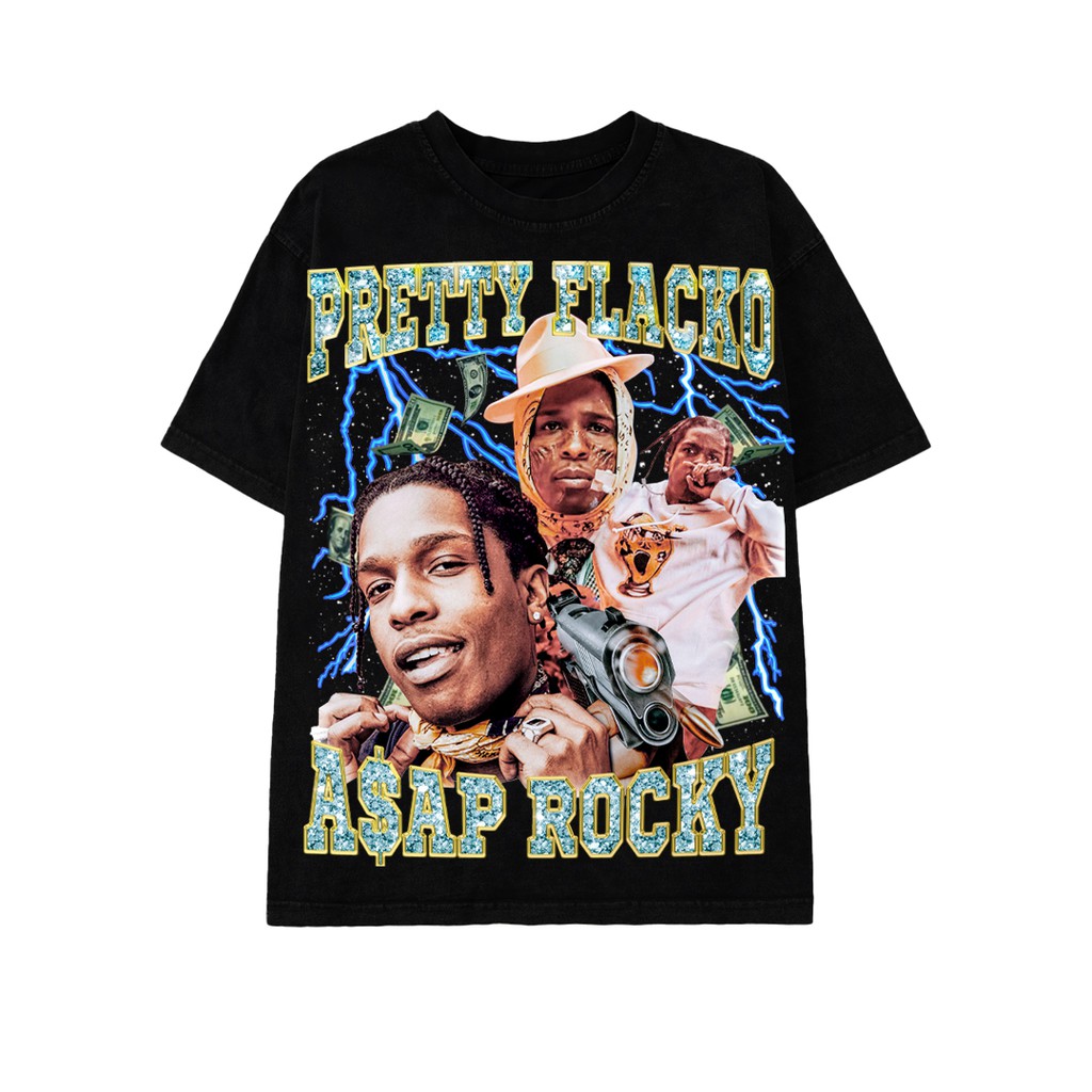 rPsA /Áo Thun Rapper Asap Rocky Oversize Phong cách Hiphop Unisex G-House Lifestyle!