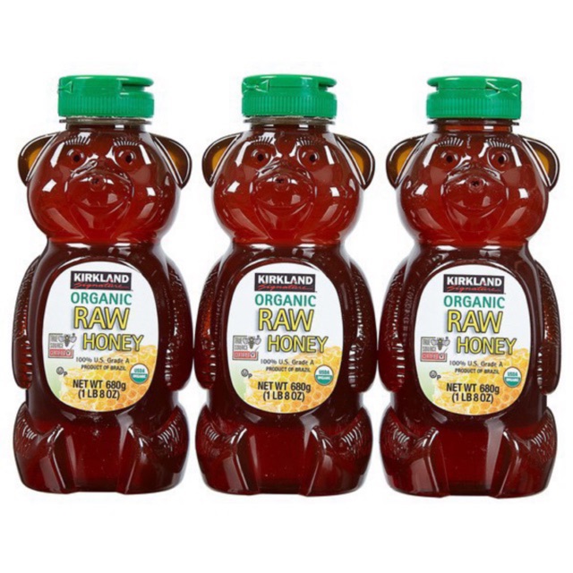Mật Ong Của Mỹ Kirkland Organic Honey Bears Chai 680g( date 2023)