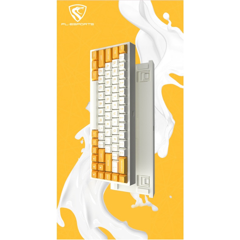 Phím cơ không dây FL-Esports FL680 SAM Banana led RGB/ Bluetooth / Wireless 2.4Ghz / Gateron Cap Switch